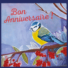 Oiseau color&eacute; pour un anniversaire vibrant